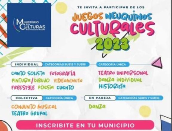 Abren Las Inscripciones Para Los Juegos Neuquinos Culturales 2023