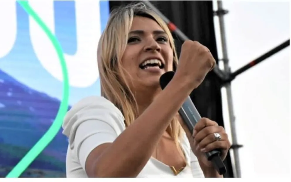 La candidata de Milei en Neuquén Nadia Márquez se mostró feliz con el resultado en la provincia