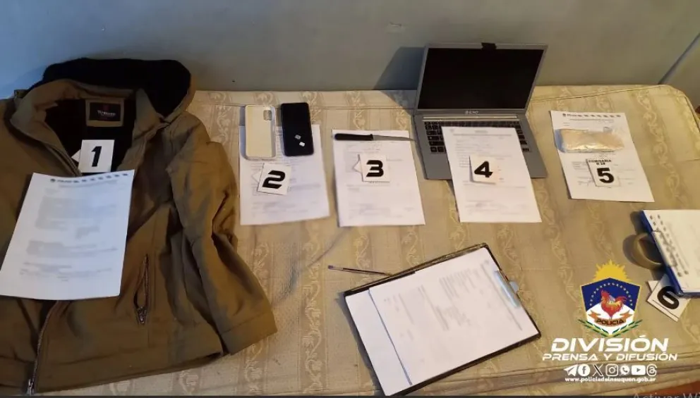 Secuestraron distintos elementos en el allanamiento a uno de los sospechcosos