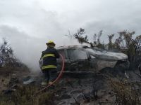 Ruta 237: Accidente con heridos leves y destrucción total de un vehículo