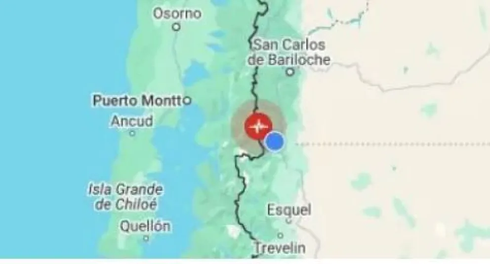 El sismo registrado al sur de Chile se sintió en la comarca andina