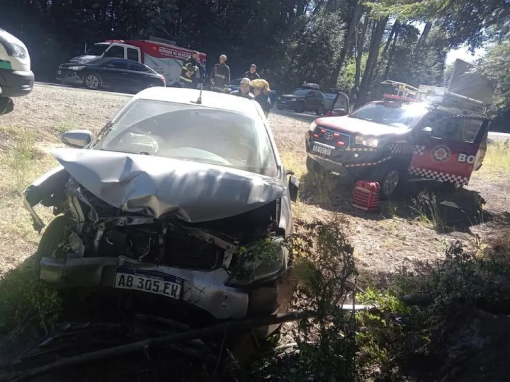 Dos lesionados leves en un choque ocurrido en la zona del Ragintuco
