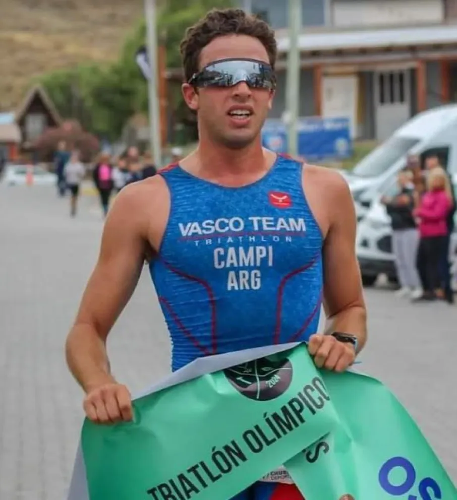 Primer puesto para Matias Campi en la primera edición del tria Piramides