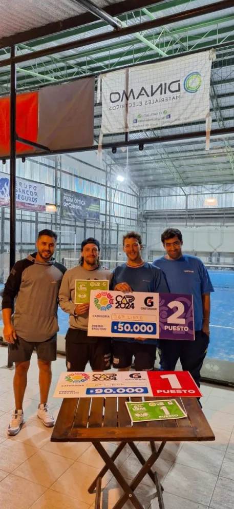 El pádel dio comienzo al Circuito Andino con un subcampeonato de los hermanos Llull