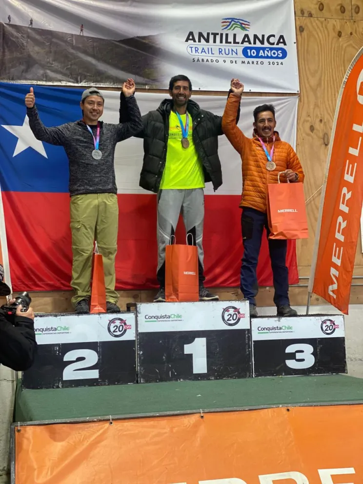 El trail local copó los podios en la competencia de Antillanca Chile