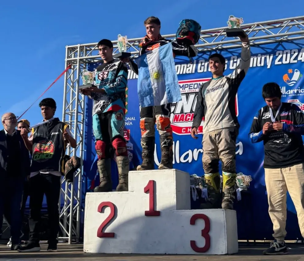 Amadeo Detry primer puesto en el nacional de Enduro Cross de Chile