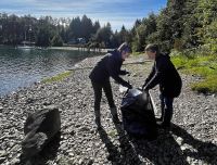Limpiaron la playa de Las Balsas: en 3 horas juntaron 14 kilos de residuos