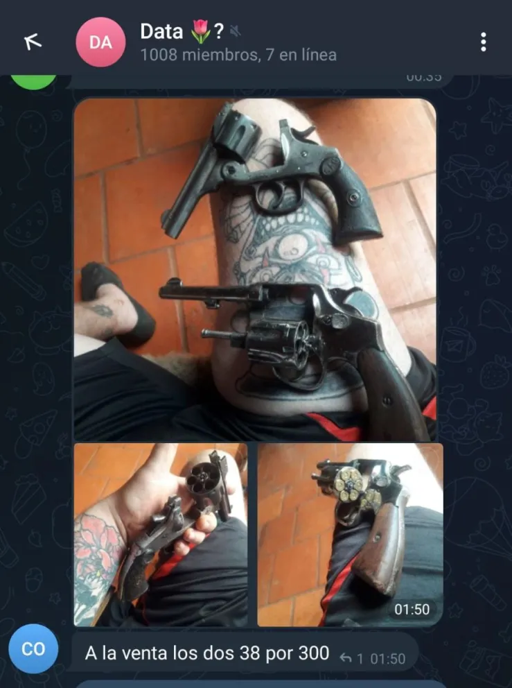 Denuncian que aumenta, en la localidad, la venta de armas y drogas por redes sociales