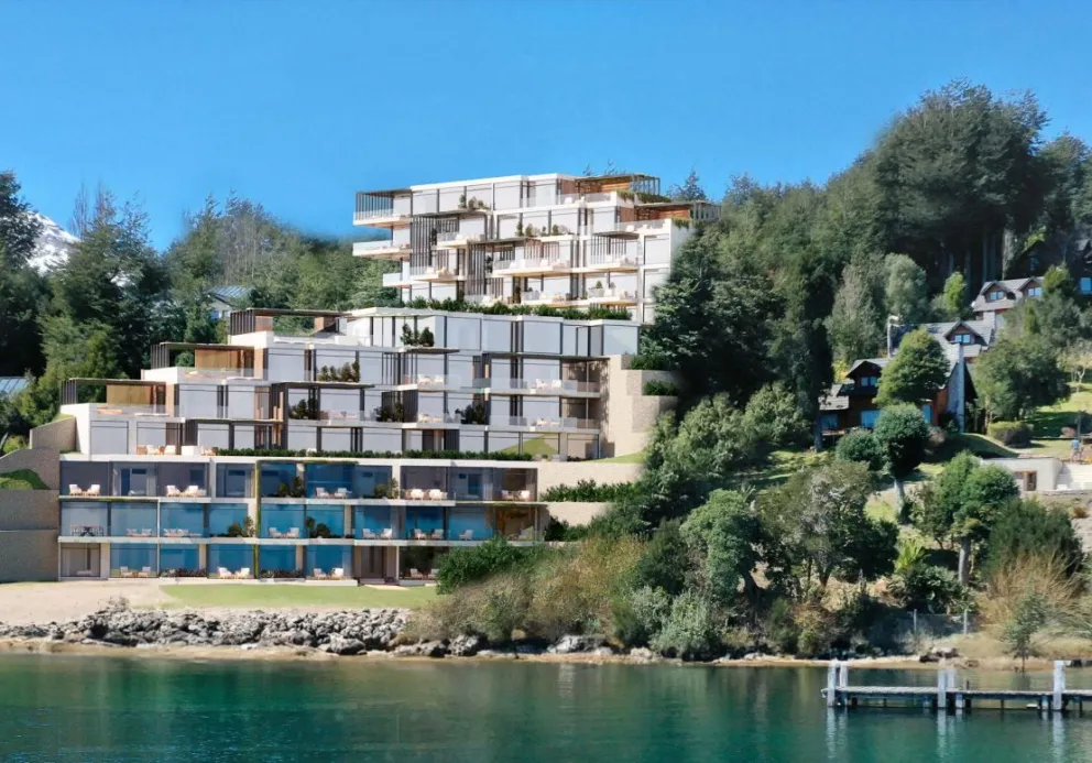 Un megaproyecto que se levanta en la costa del lago, puso en alerta a los vecinos de Quetrihué