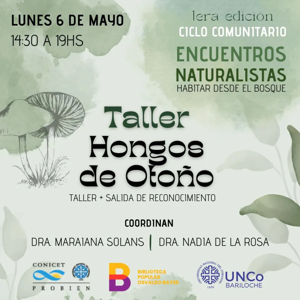Biblioteca: En mayo arranca el Ciclo Comunitario de Encuentros Naturalistas