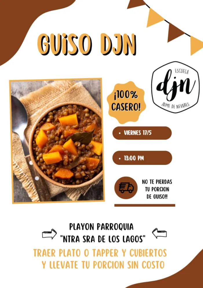 Esc. Jaime de Nevares ofrece guiso "Alrededor de la olla", un espacio de encuentro y charla