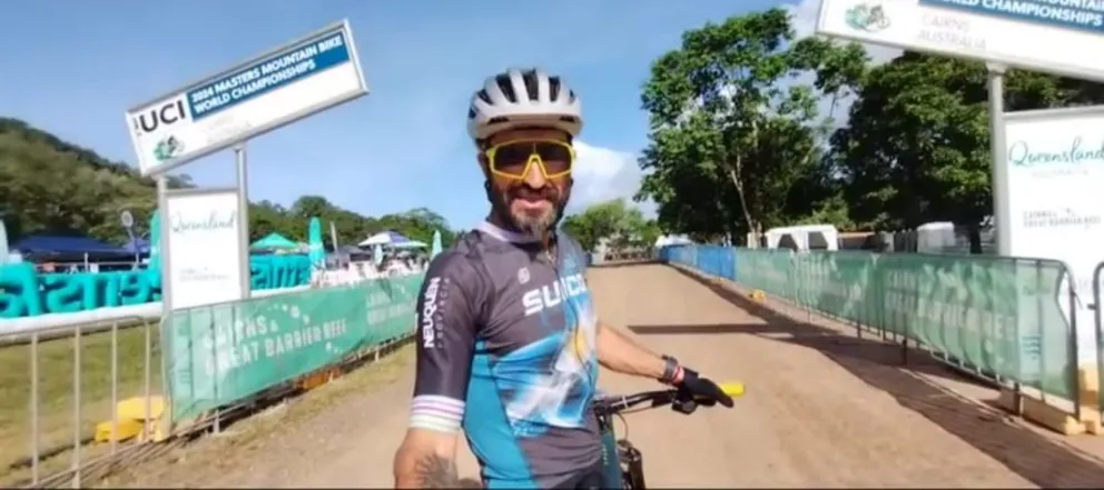 Caída, remontada para la destacable actuación de Di Lorenzo en el Campeonato Mundial de MTB