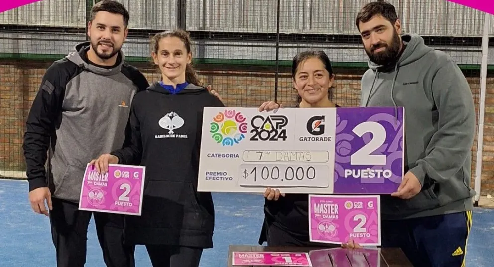 Orellana y Taboada subcampeonas del master de 7ma damas del pádel regional