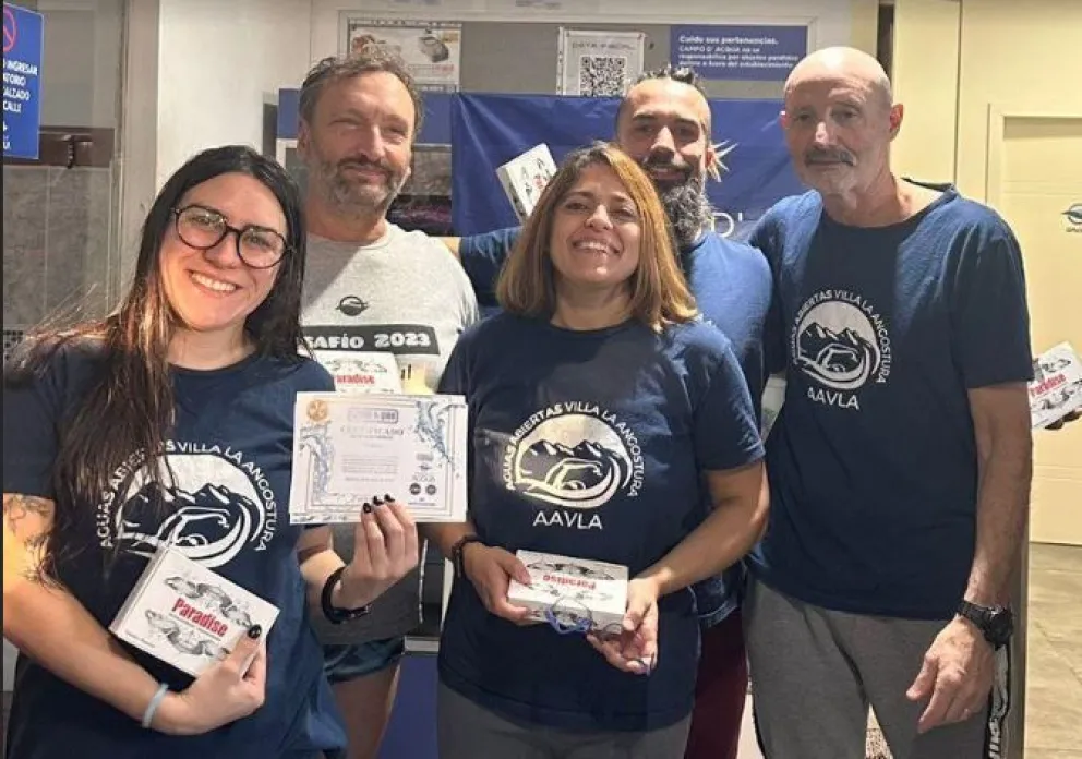 Equipo de Aguas Abiertas VLA se quedó con la posta americana en Bariloche