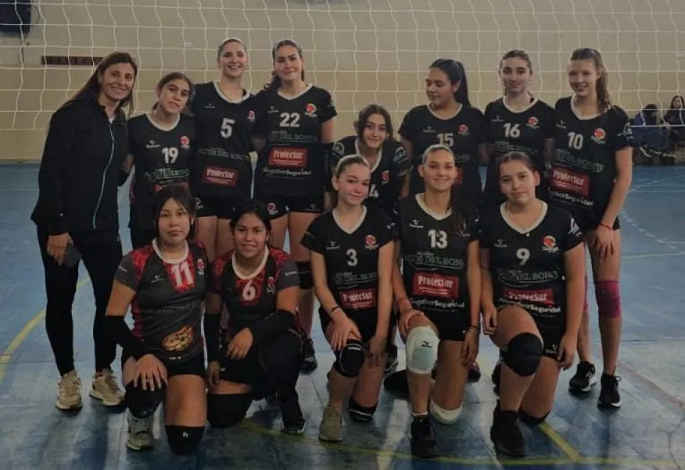 La sub 16 de Carpinteros del Sur se clasificó a las finales del voley regional en una nueva jornada de Liga