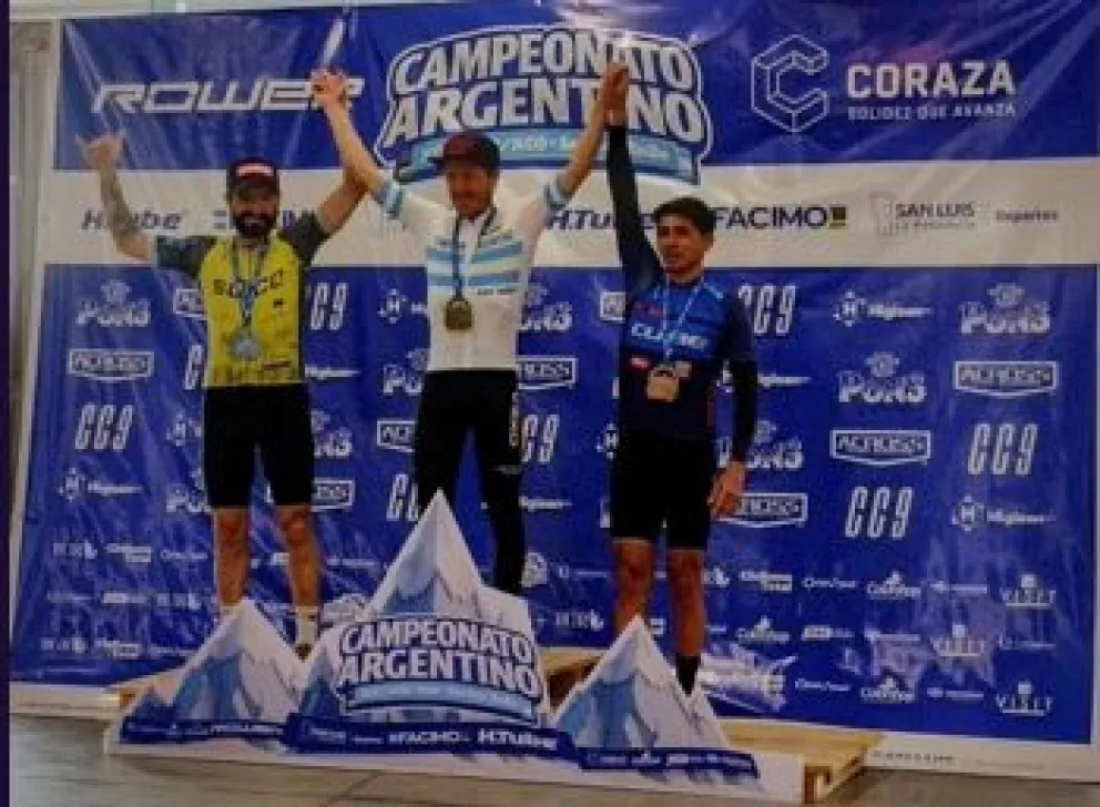 Di Lorenzo subcampeón Argentino de MTB en San Luis