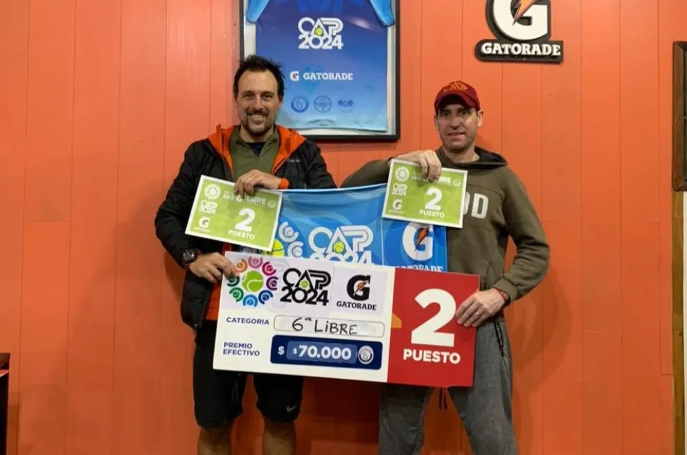 Cavallero - Nervi subcampeones de la 6ta libre del pádel regional 