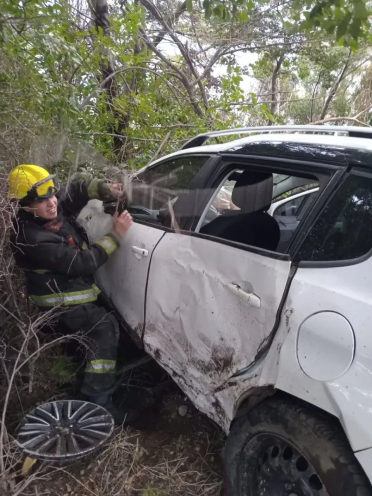 Solo daños materiales en un accidente ocurrido en la Ruta 40