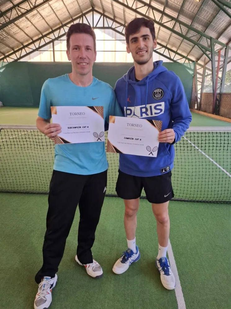 Martínez y Garabito se quedaron con torneo singles del tenis local