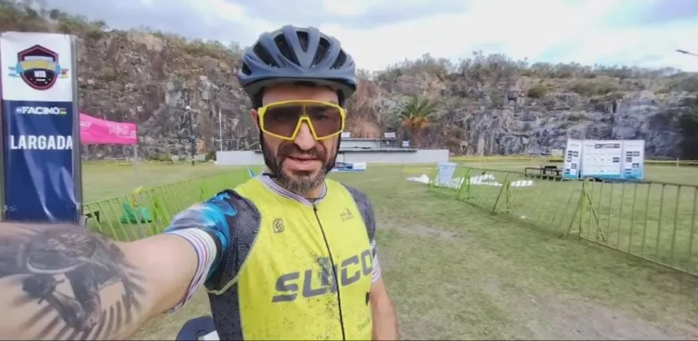 Gran remontada de Di Lorenzo, tras un desperfecto, lo ubico 6to en el Sudamericano de MTB