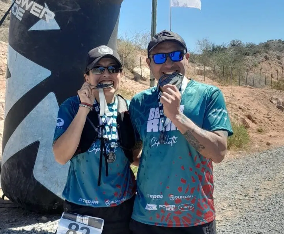 Gran presentación de Velázquez y Cisterna en la fecha de Bardas Run de Cipolleti