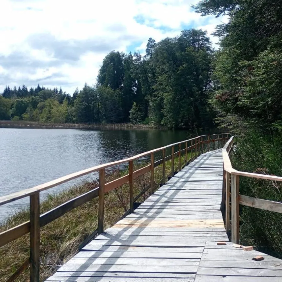 Avanzan las tareas de mantenimiento y puesta en valor en el Paseo Selva Triste y Laguna Verde