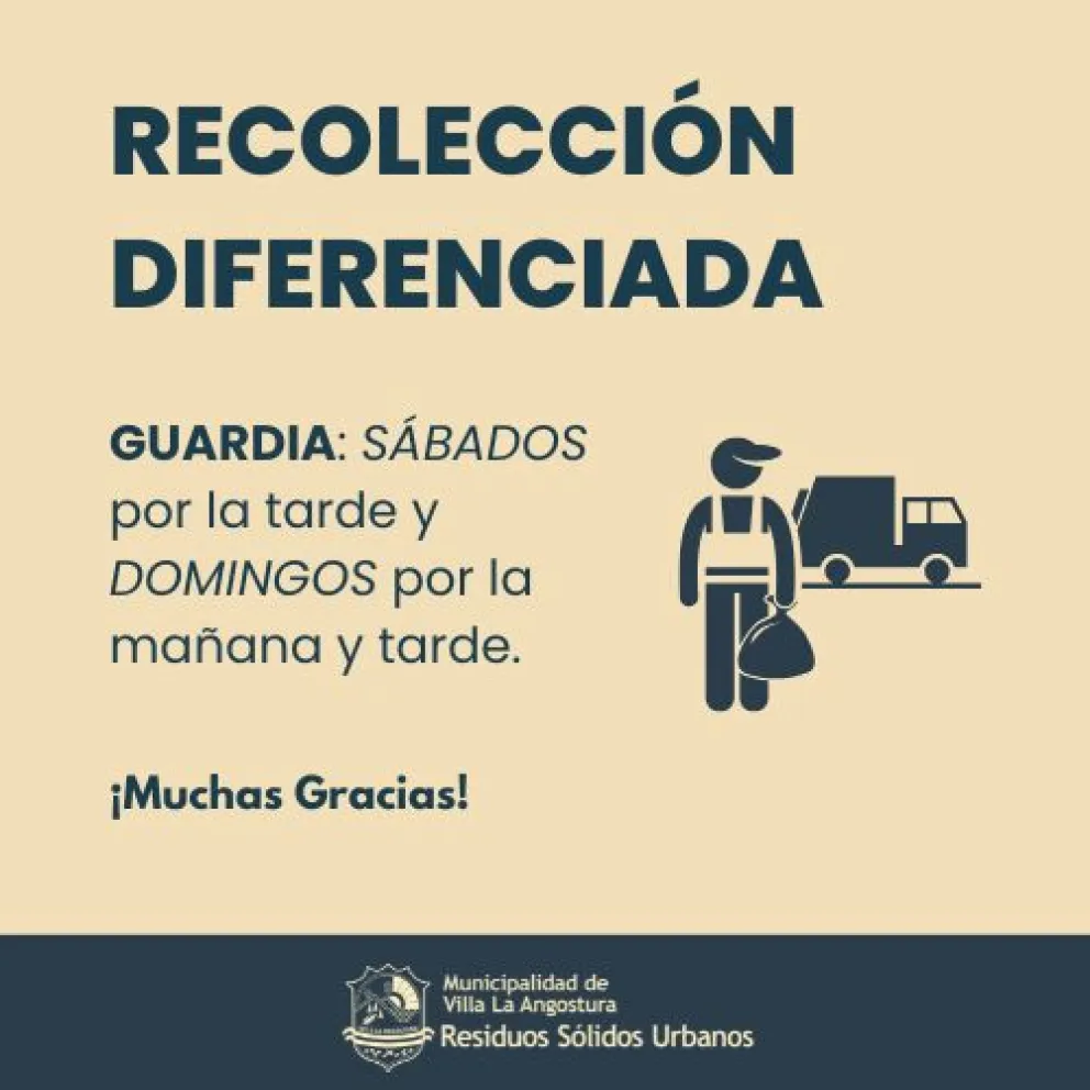 Conocé cómo es la nueva recolección diferenciada de residuos domiciliarios que se aplicará en la localidad 