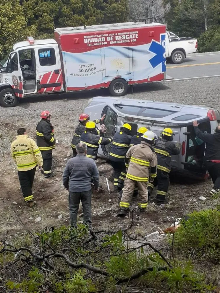 Tres heridos leves en un accidente vehicular ocurrido en la Ruta 40