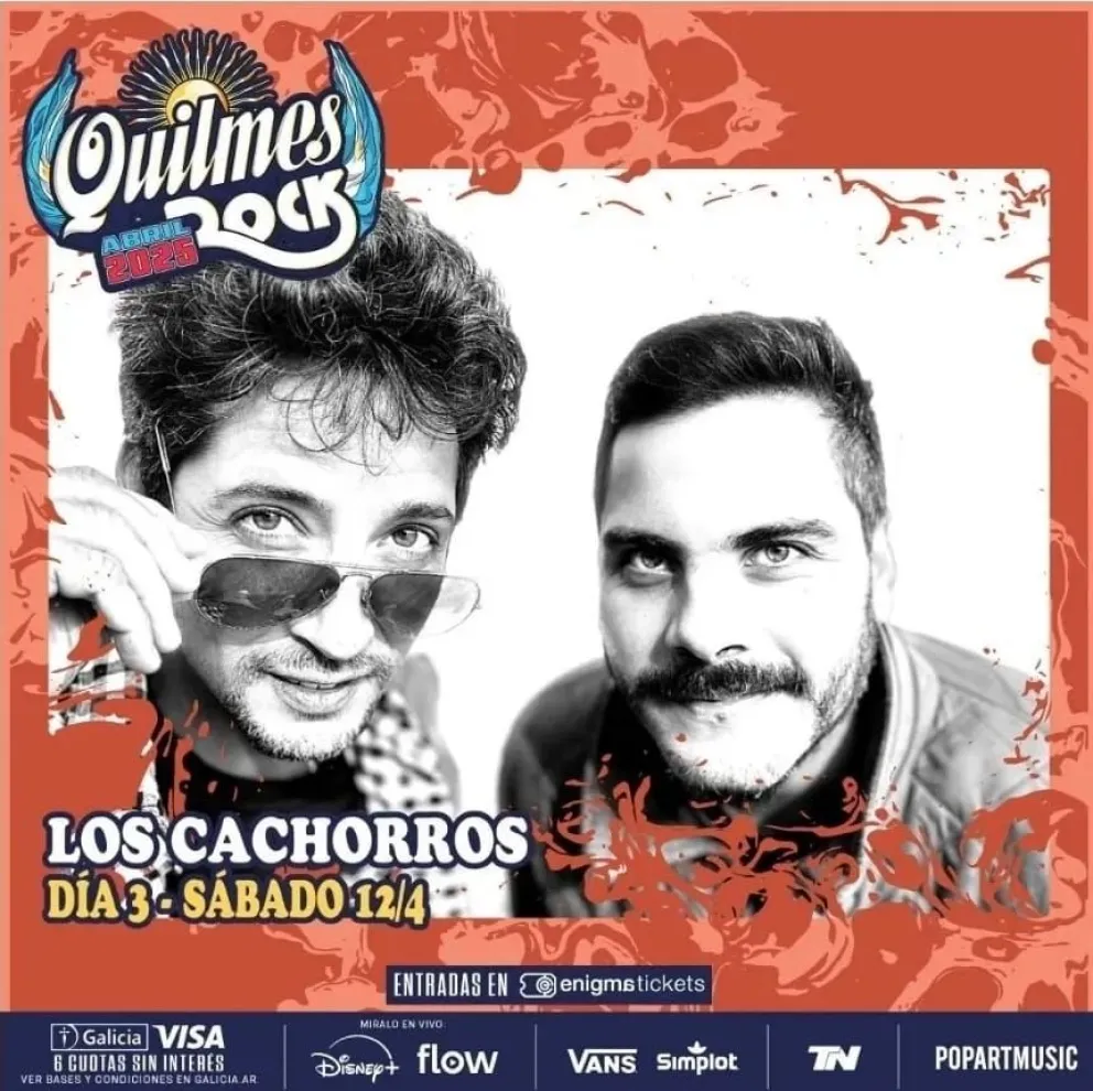Los Cachorros debuta en el festival de rock más importante del país 