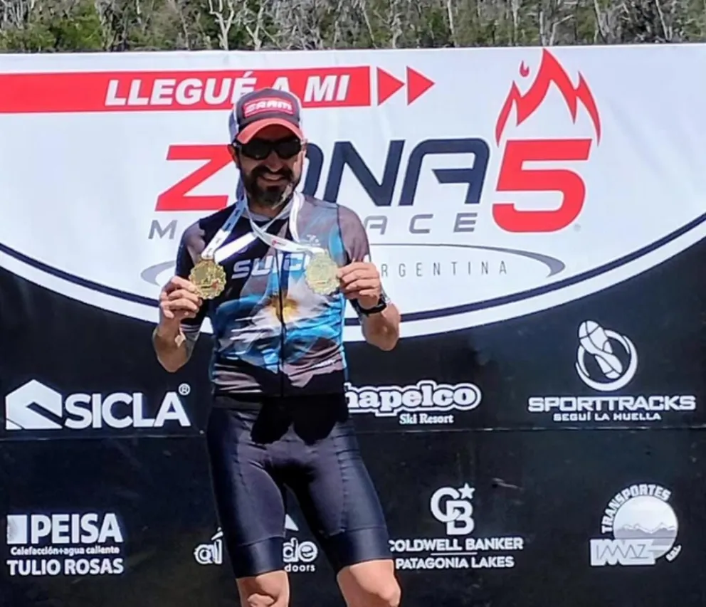 Di Lorenzo consiguió podio en la carrera de MTB Zona 5 del Cerro Chapelco