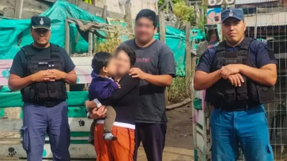 Rápida intervención policía salvó la vida a una bebe
