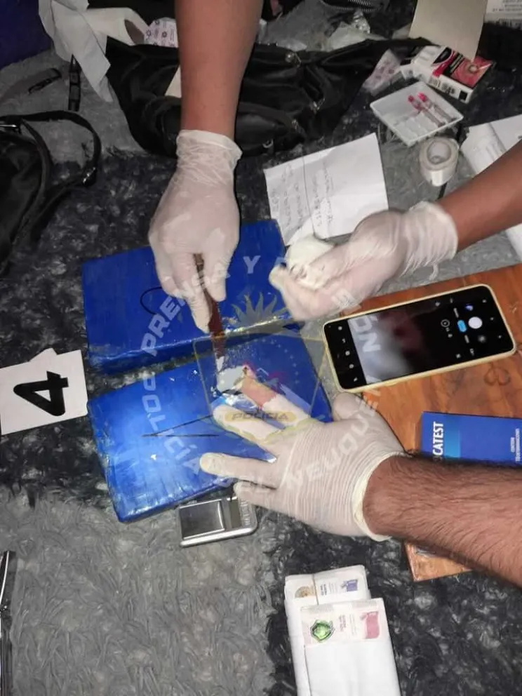 Allanamiento en El Mallín: Cayó "La Tía" con 2,5 kilos de cocaína 