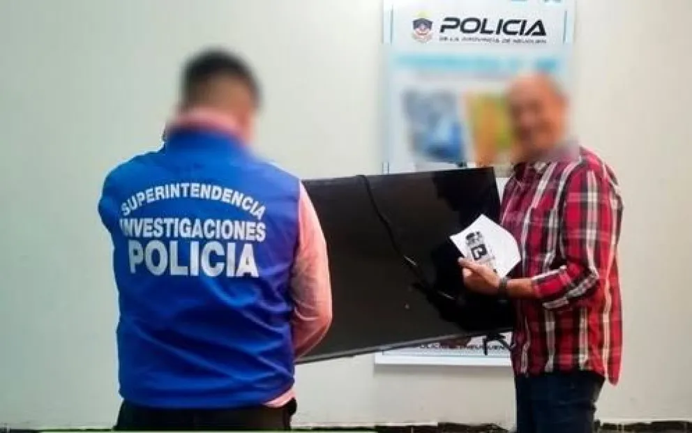 La Policía recuperó un televisor robado y lo restituyó a su dueño