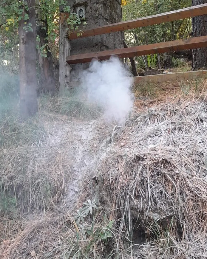 Un descuido casi provoca un incendio en el Barrio Manzano