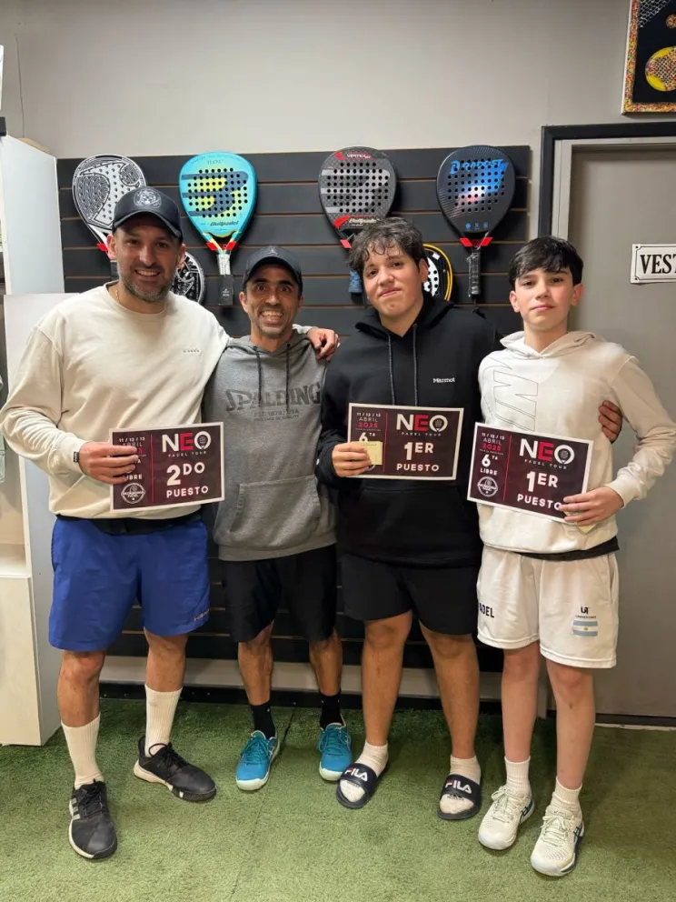 Se jugó 6ta libre del Neo Padel Tour en Patagonia Padel, la dupla Barrios-Rodríguez subcampeones