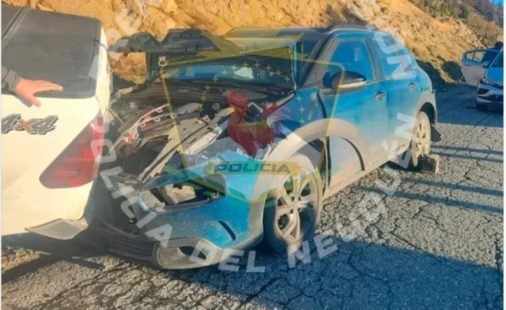 Choque en cadena en Ruta 7 Lagos: cinco autos involucrados y un conductor fugado