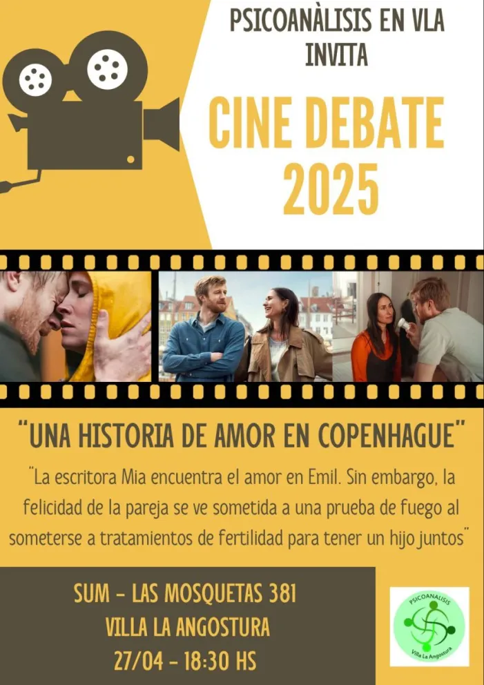 Invitan a la primera edición 2025 del  Cine Debate de Psicoanálisis