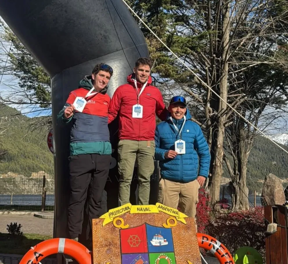 Tres locales en el podio del triatlón aniversario de Prefectura de San Martín de los Andes