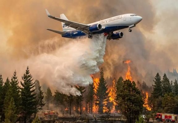 El fuego cada vez más complejo: así estaba ayer jueves, la comarca andina